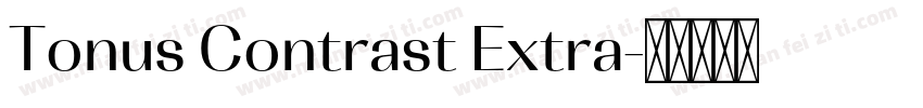 Tonus Contrast Extra字体转换